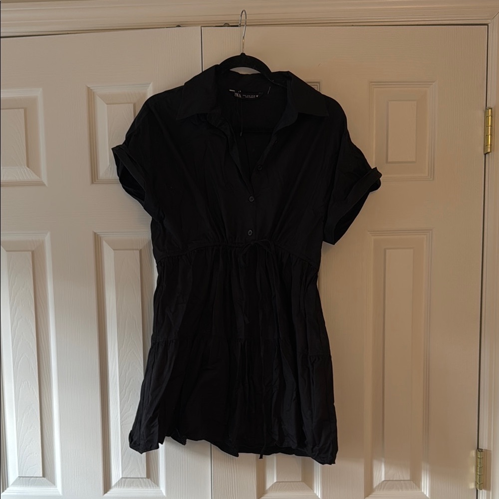 Black Button-Up Dress